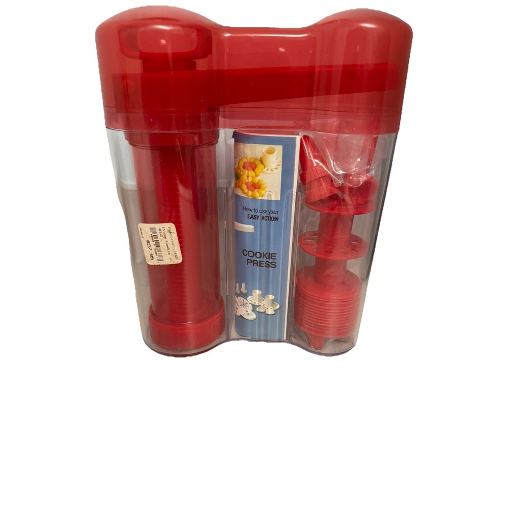HUTZLER Cookie Press Easy Action Food Decorator 23 Pc Set + Recipe Booklet ~ NEW